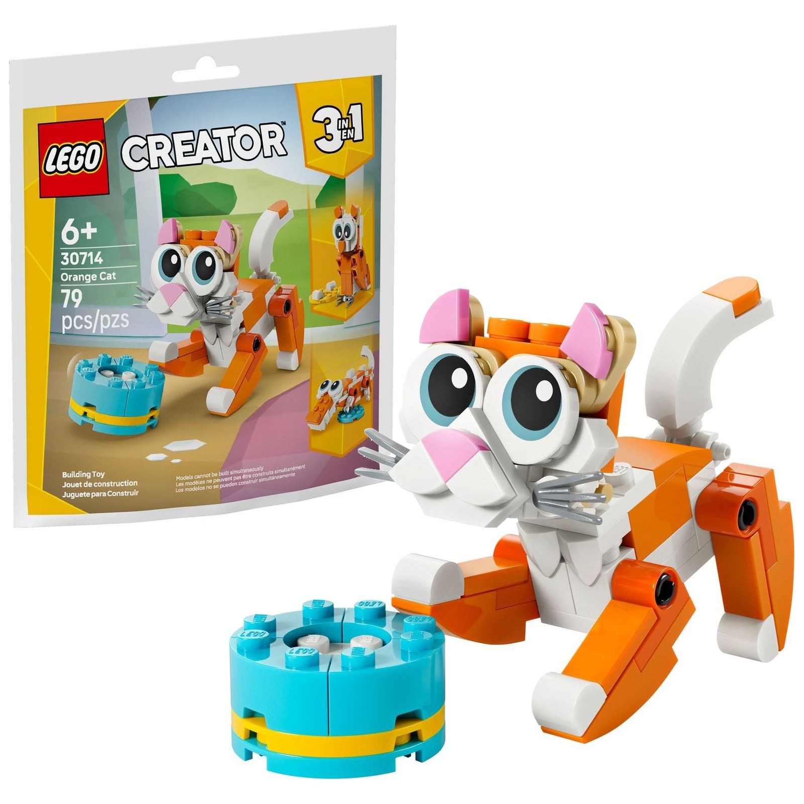 Lego Creator 3 In 1 30714 Orange Cat Paper Bag NEW & Sealed - Image 7