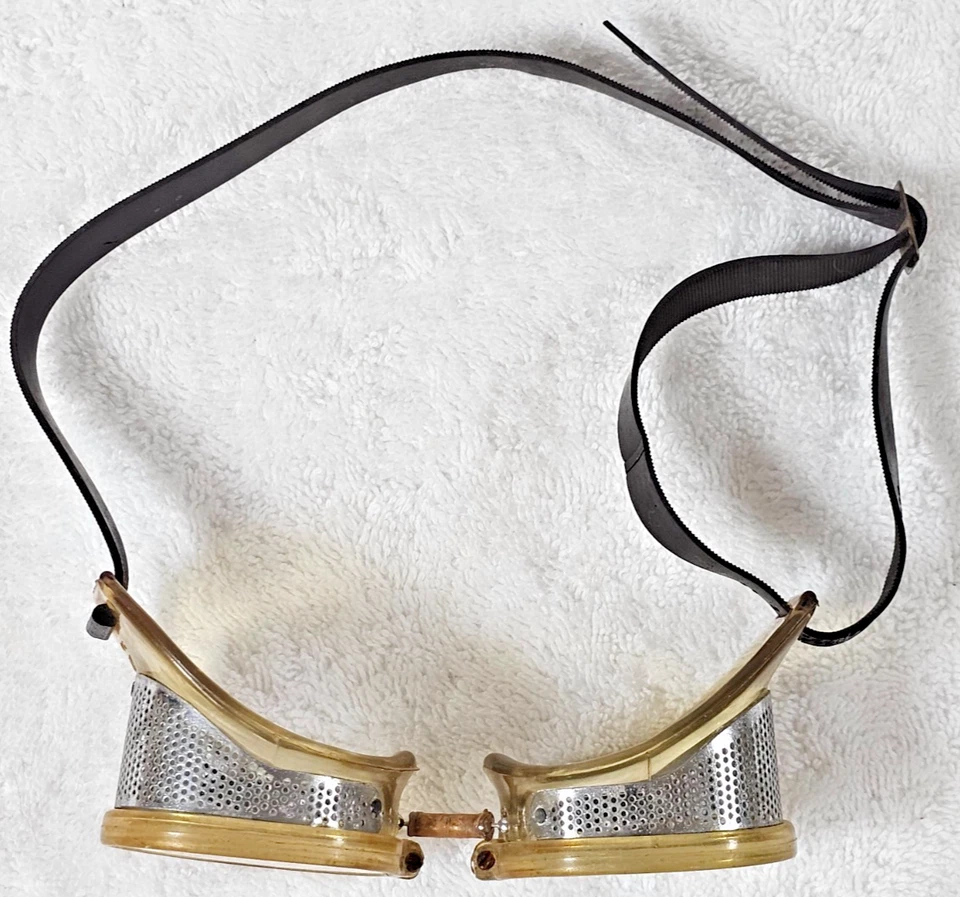 Gafas de seguridad Kimball K50 de colección años 40 gafas industriales Steampunk Cleveland OH Foto 3 de 4