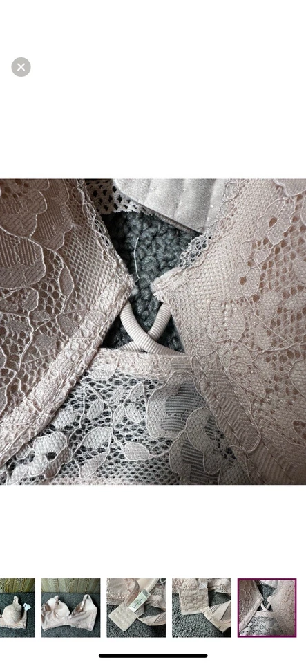 Sujetador Jessica Simpson Ligeramente Acolchado Rubor Rosa 40D Con Aros Comodidad Foto 3 de 3