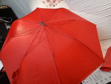Vintage NOS Knirps RED DOT RED Umbrella Jet Automatic w/Case