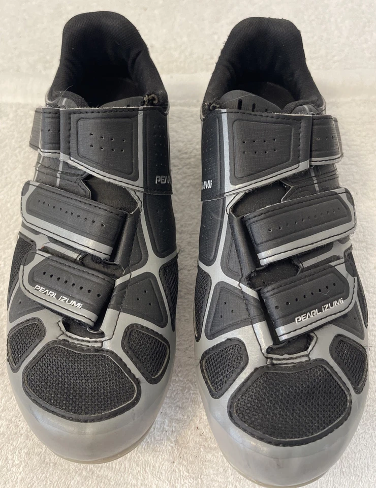 Zapatos para mujer Pearl Izumi negros/grises de ciclismo Select Rd IV talla 41/9 Foto 2 de 4