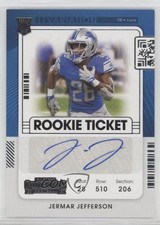 2021 Panini Contenders Rookie Ticket Variation Jermar Jefferson #260 Auto 0c6