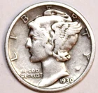 1930-P Mercury Dime - Fine - #2812AT