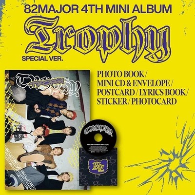 82MAJOR [TROPHY] 4th Mini Album SPECIAL Ver/Mini CD+Foto Buch+Lyrics+3 Karte+etc