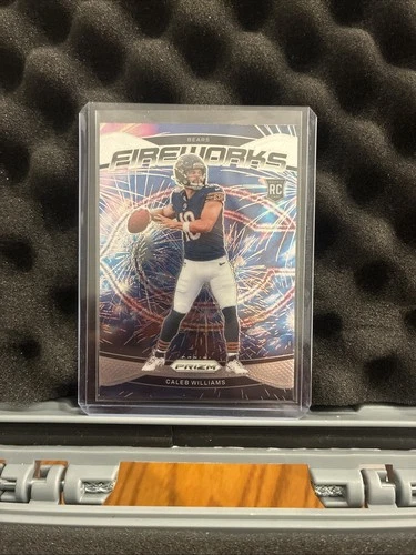 2024 Panini Prizm - Fireworks Caleb Williams #25 Silver Prizm (RC)