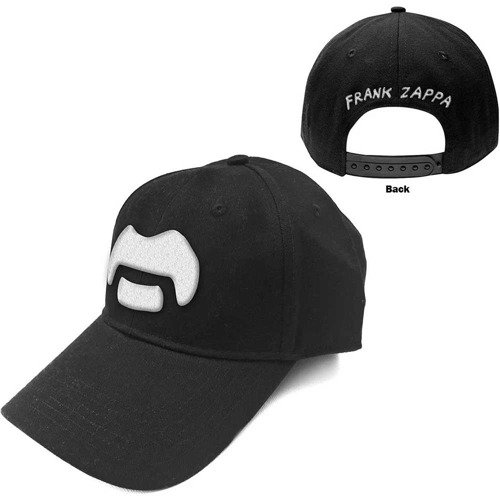 Frank Zappa Baseball Cap: White Moustache OFFICIAL NEW