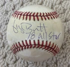 George Brett Signed Inscribed OAL Baseball BAS Auto Kansas City Royals HOF