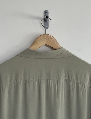 Allsaints “Venice” Short Sleeve Shirt Plain Sage Green Ramskull XL/relaxed - Picture 8 of 11