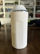 Vinglace' Wine Champagne Chiller Portable Vacuum Sealed Double Insulated Pink