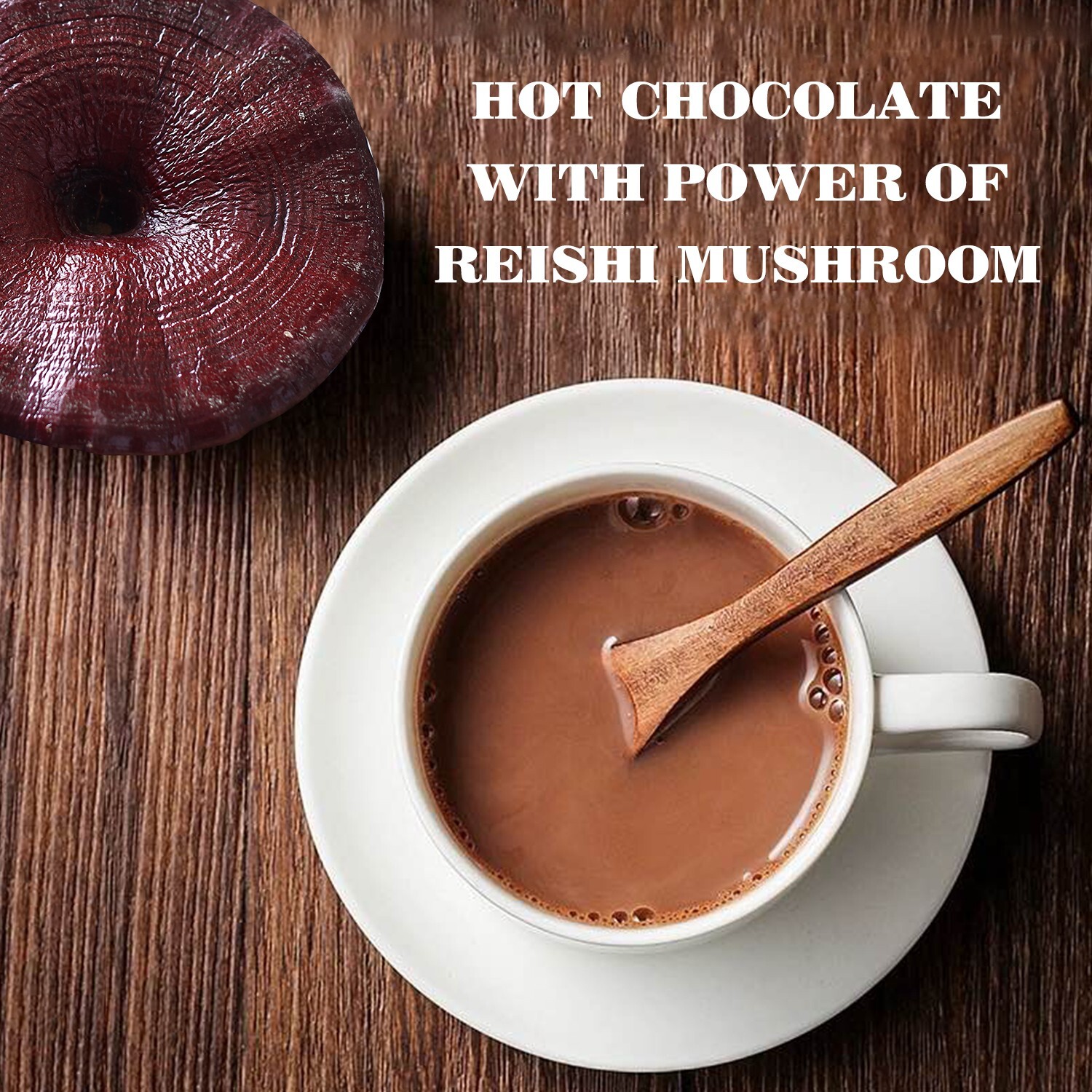 Mushroom Hot Chocolate Hot Cacao Mix with Reishi (Pack of 3)
