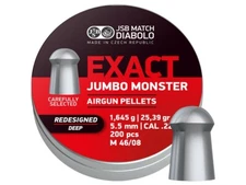 JSB Match 200 Count EXACT JUMBO MONSTER Deep Skirt 5.5mm .22 Caliber Air Pellets