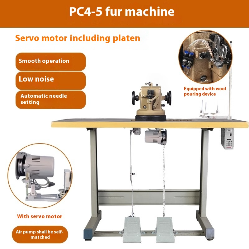 PC4-5 Fur machine, fur stitching machine, mink fur sewing machine 2500 ...