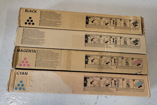 4 toners Ricoh MP C2503H 841928 841927 841926 841925 CMYK neuf emballage d'origine TVA - Photo 5/5