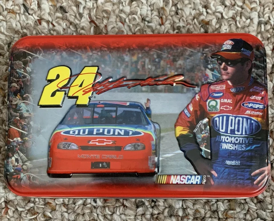 New Vintage JEFF GORDON Collectable Tins Playing Cards Racing # 24 NASCAR 2000 - Image 3 of 4