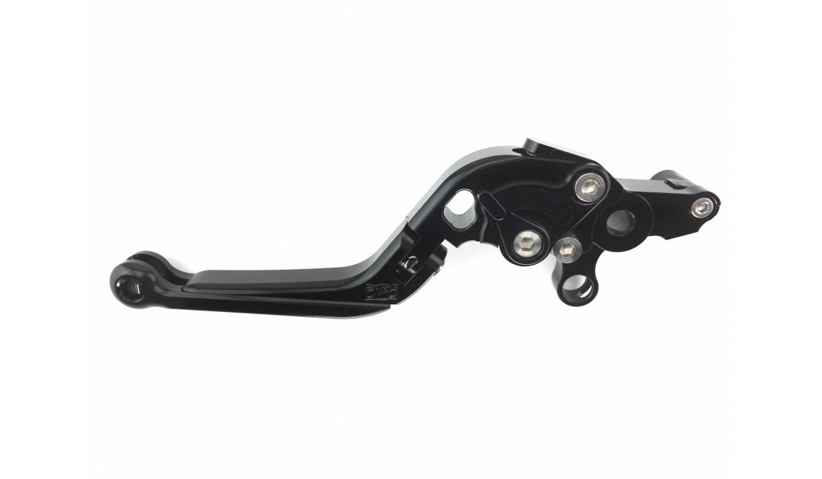 Leviers rabattables noirs HONDA VFR 800 FI : finie la casse en chute - 4