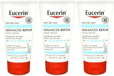Eucerin Advanced Repair Hand Cream 2.7oz 3 Pack