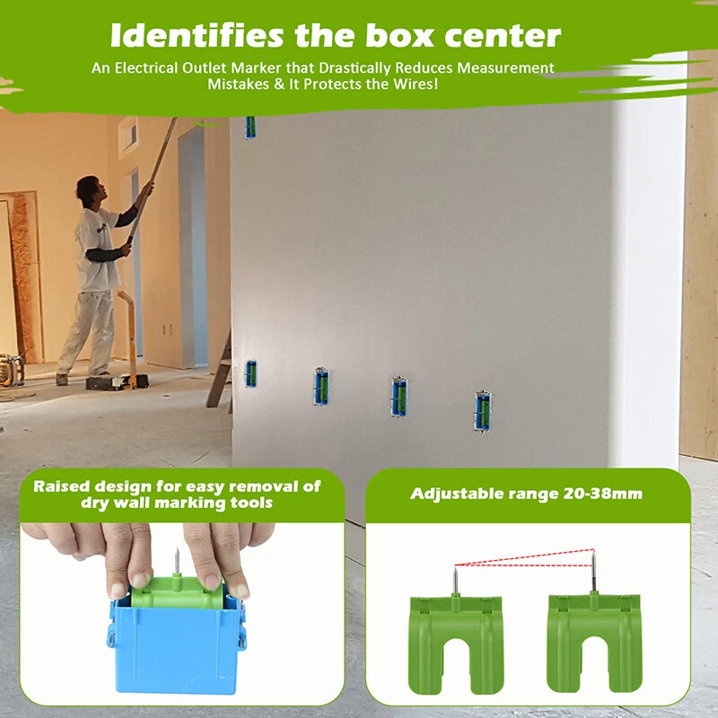 Drywall Outlet Cutter 5Pcs Marking Tool For Electrical Outlets