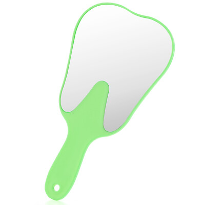 Specchio Dentale Palmare AZDENT A Forma Di Denti - Specchio In Plastica Infrangibile Per Laboratorio Odontotecnico E Odontoiatria, Nuovo