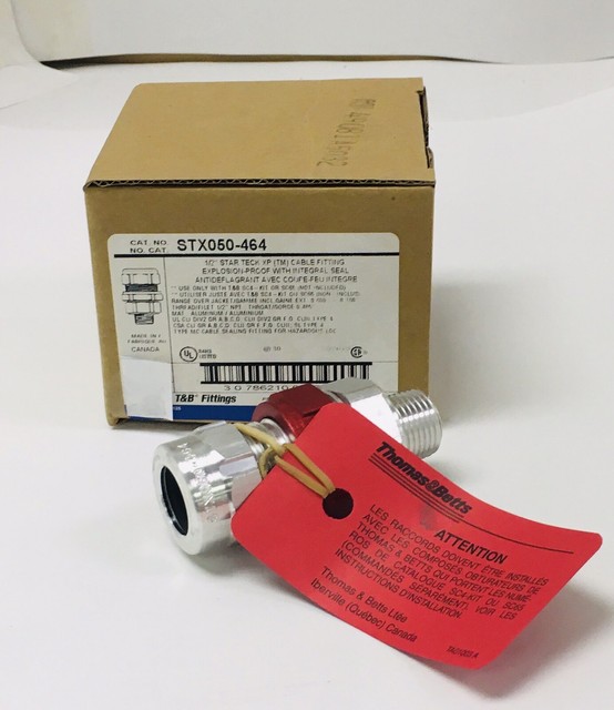 THOMAS & BETTS STX050464 STAR TECK 1/2" METAL CLAD CABLE CONNECTOR