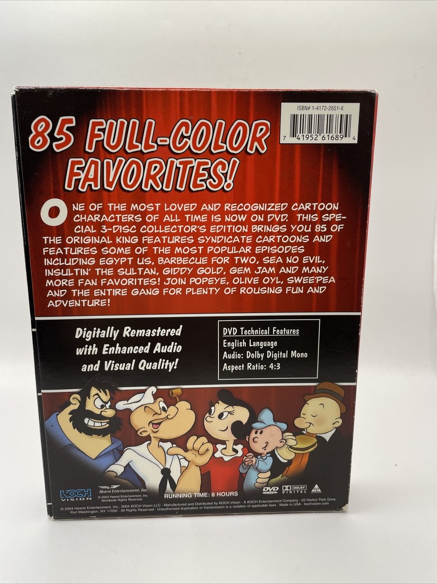 Made in U.S.A. catalog 全3冊セット ポパイ POPEYE POPEYE 75th Anniversary Collector's Boxed Set 3 DVDs 85 Full
