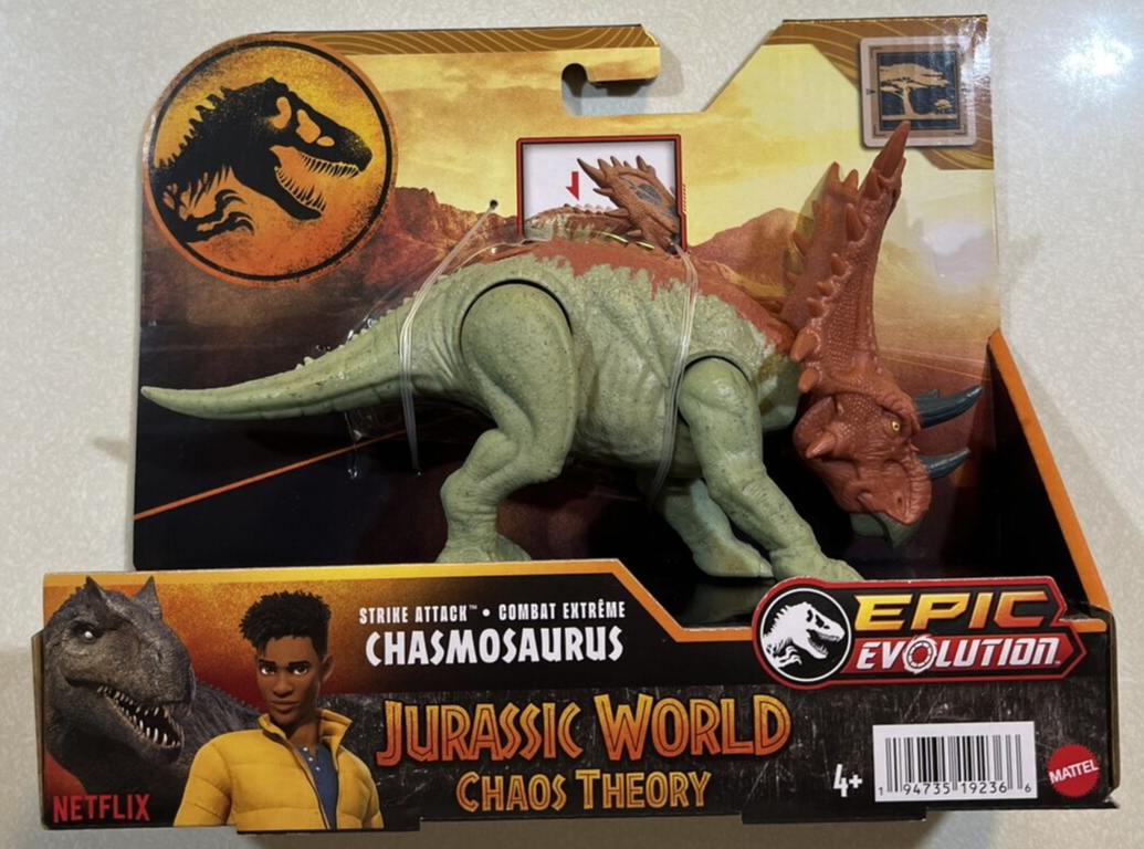 NEW 2024 Jurassic World Chaos Theory Epic Evolution Chasmosaurus