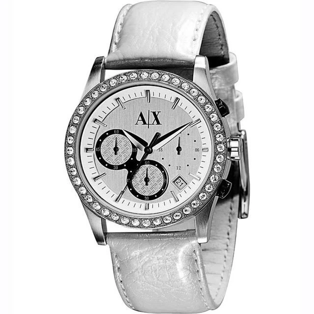 White armani exchange watch sale