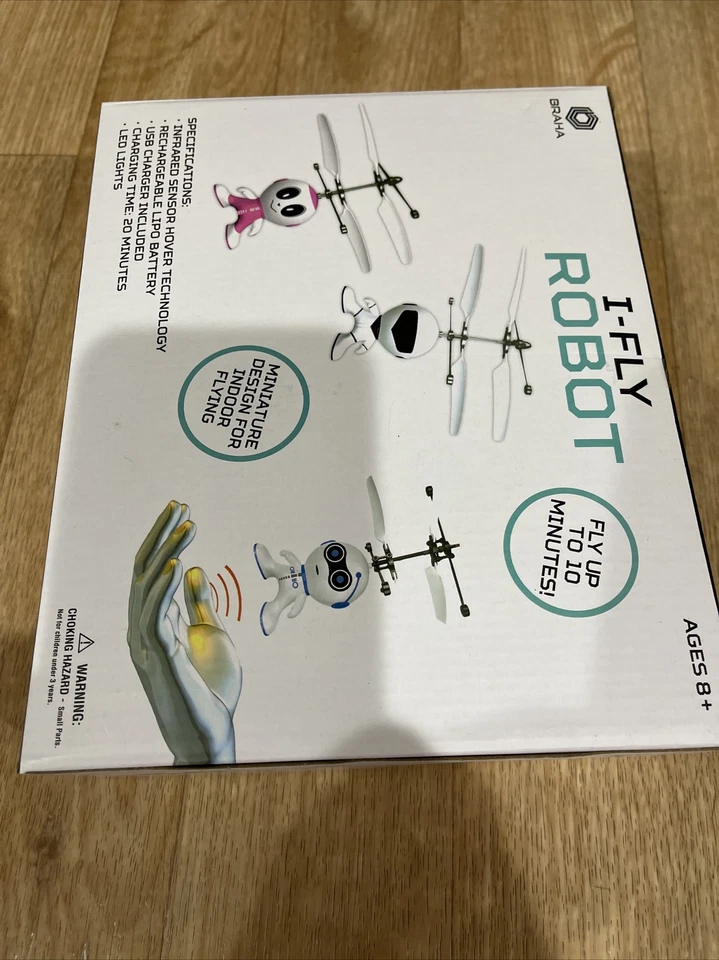 Braha Infrared I-Fly Flying Helicopter Robot blue New - Image 3 of 3