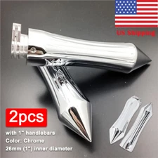 1" Motorcycle Handle Bar Hand Grips For Harley Davidson Softail Road King Custom