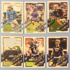 2021 Topps Premier Lacrosse League First Edition Set PLL Holiday Preview Cards Checklist 11
