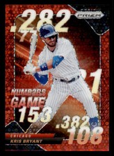 2020 Panini Prizm Numbers Game Prizms Red Mojo #2 Kris Bryant /149