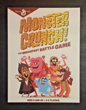 General Mills Cereal Monster Crunch! Breakfast Battle Game Boo Berry + Ad Icons