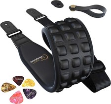 Adjustable Guitar Strap Kit for Electric Bass Acoustic, 2 Retainers & 5 Picks