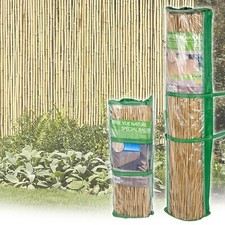 Bamboo Reed Slat Screening Garden Privacy Fencing Outside Panel Rolls 2 Sizes