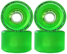 Bigfoot Freeride Longboard Wheels Stoneground Pathfinders 70mm x 45mm 80a Green