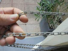 1M Petite CHAINE à cloche sonnerie sonnette d'entrée Vasistasse Déco Atelier