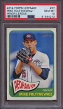 2014 Topps Heritage Minor League 27 Mike Foltynewicz PSA 10 Gem Mint Pop 1