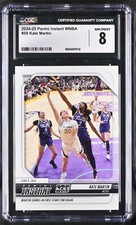 2024 Panini Instant WNBA Kate Martin #59 CGC 8 RC Rookie LV Aces IOWA 1st Pro
