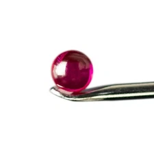 Genuine 3mm Ruby Gemstone Lab Quality Red Corundum Round Pearl Peak Accessory