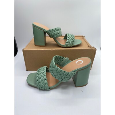 Journee Collection Womens Melissa Open Square Toe Block Heel Sandal Size 10M NWB