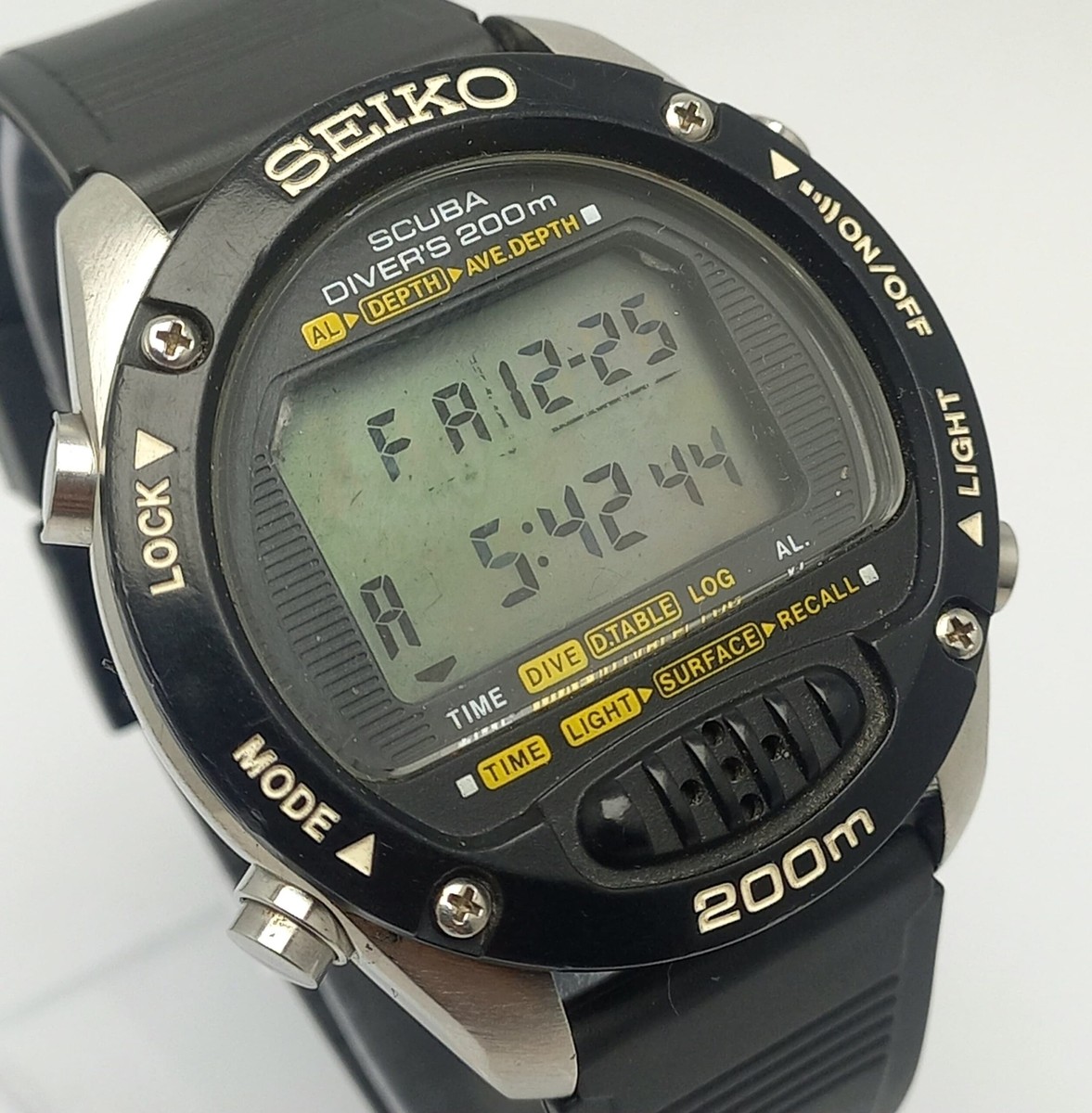 Seiko Scuba Diver's M705-5A10 Quartz Digital Vintage Men's Watch