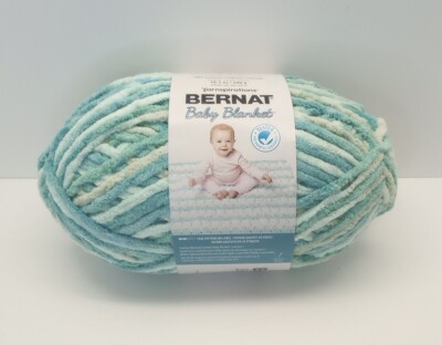 Bernat Baby Blanket Yarn, Baby Blue-green, 220 yds, NEW