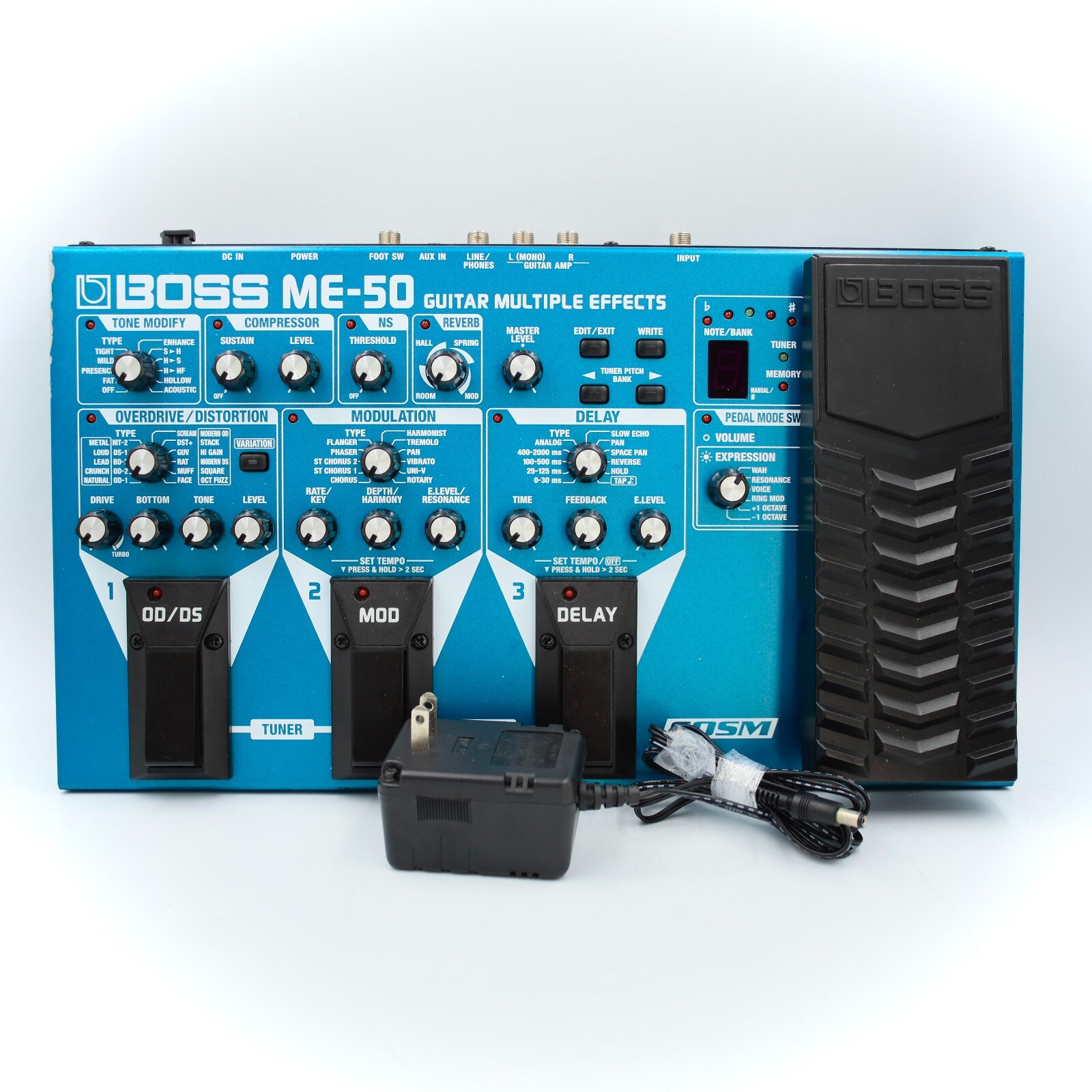 BOSS ME50 Guitar Multiple Effects Pedal Processor Adapter Use Only