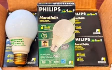 6 Pack Philips Energy Saver 60W Equivalent Medium Base Soft White CFL Light Bulb