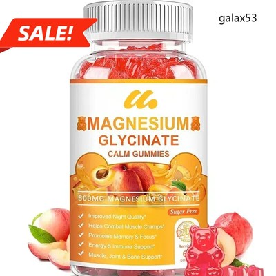 Magnesium glycinate gummiescontaining vitamins D, B6, K2, and calcium