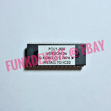 Korg Poly-800 OS 36 EPROM Firmware Upgrade KIT / Brand New ROM Update Chip