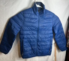 Swiss Tech Performance Gear Mens Small Puffer Jacket Coat Packable Navy Quilted