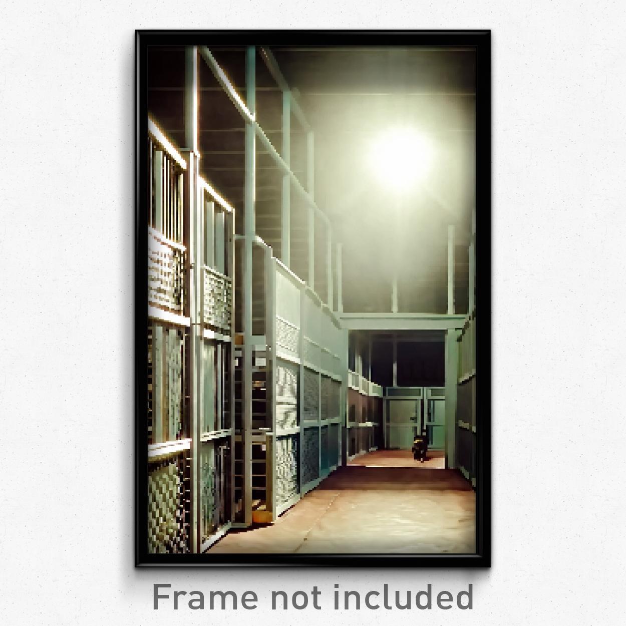 8 Bit Psychedelic Pixel Art Poster - Vast Kennel Trippy Video Game Print