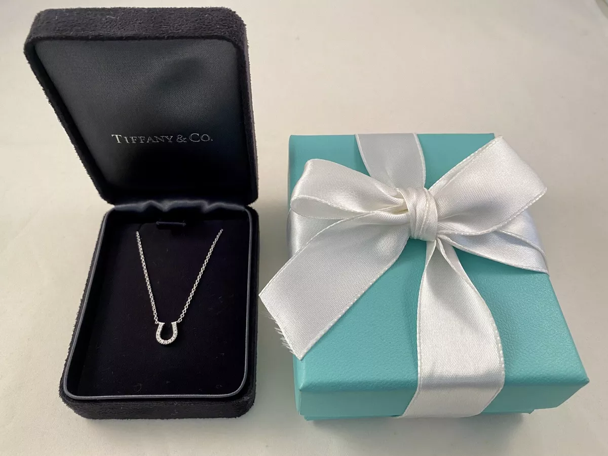 Horseshoe necklace sale white gold
