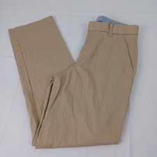 Tommy Hilfiger Pants Boys Size 14 Brown Flat Front Khaki Regular Fit Chino 27x27