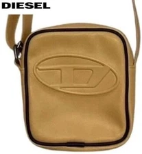 Diesel Women Shoulder Bag 22Ss Current D Logo Leather Crossbody Yellow Luxury